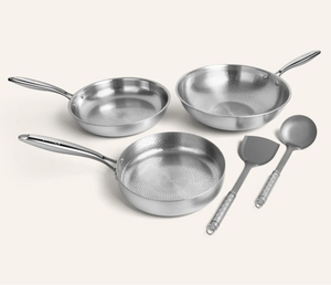 Titanium Hammered Cookware Set Pro